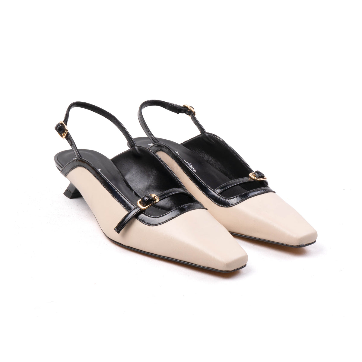 Leather Off White/Black