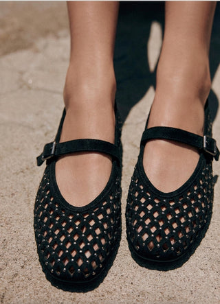 Minorca Maryjanes — Black Suede | Made in Italy · Michele Lopriore