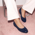 Suede & Patent Blue