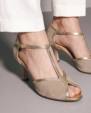 GEMMA T LACE PUMP