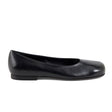 Ilary Squared Flats — Black Leather | Made in Italy · Michele Lopriore
