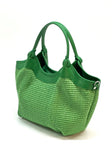 Rafia Leather Green