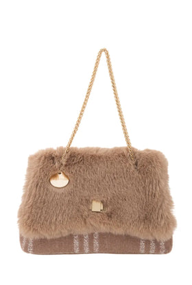 ECO FUR CROSSBODY BAG