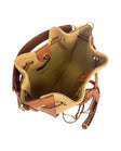 Bucket Bag — Raffia Nappa Cuoio back view | Michele Lopriore