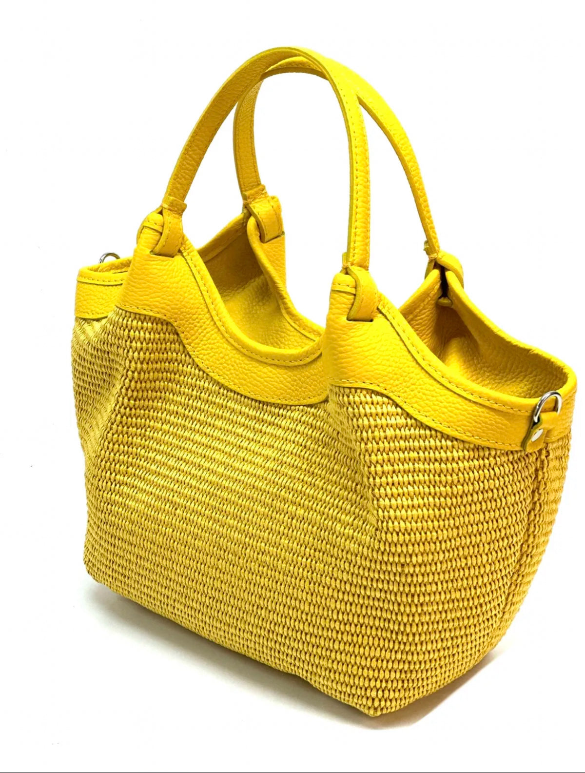 Rafia Leather Yellow