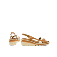 ISCHIA Wedge Sandal — Nappa Cuoio/Panna