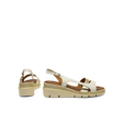 ISCHIA Wedge Sandal — Nappa Platino