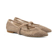 Jennifer Pointy Maryjanes — Mauve Suede side view | Michele Lopriore