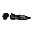 Jennifer Pointy Maryjanes — Black Suede back view | Michele Lopriore
