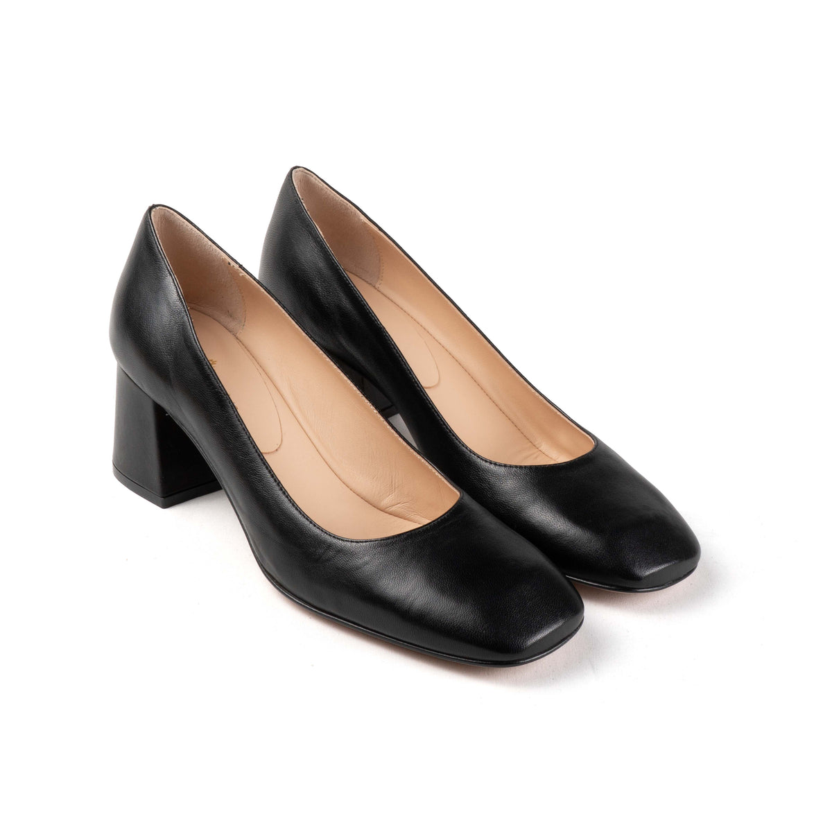 POLLY BLOCK HEEL PUMPS