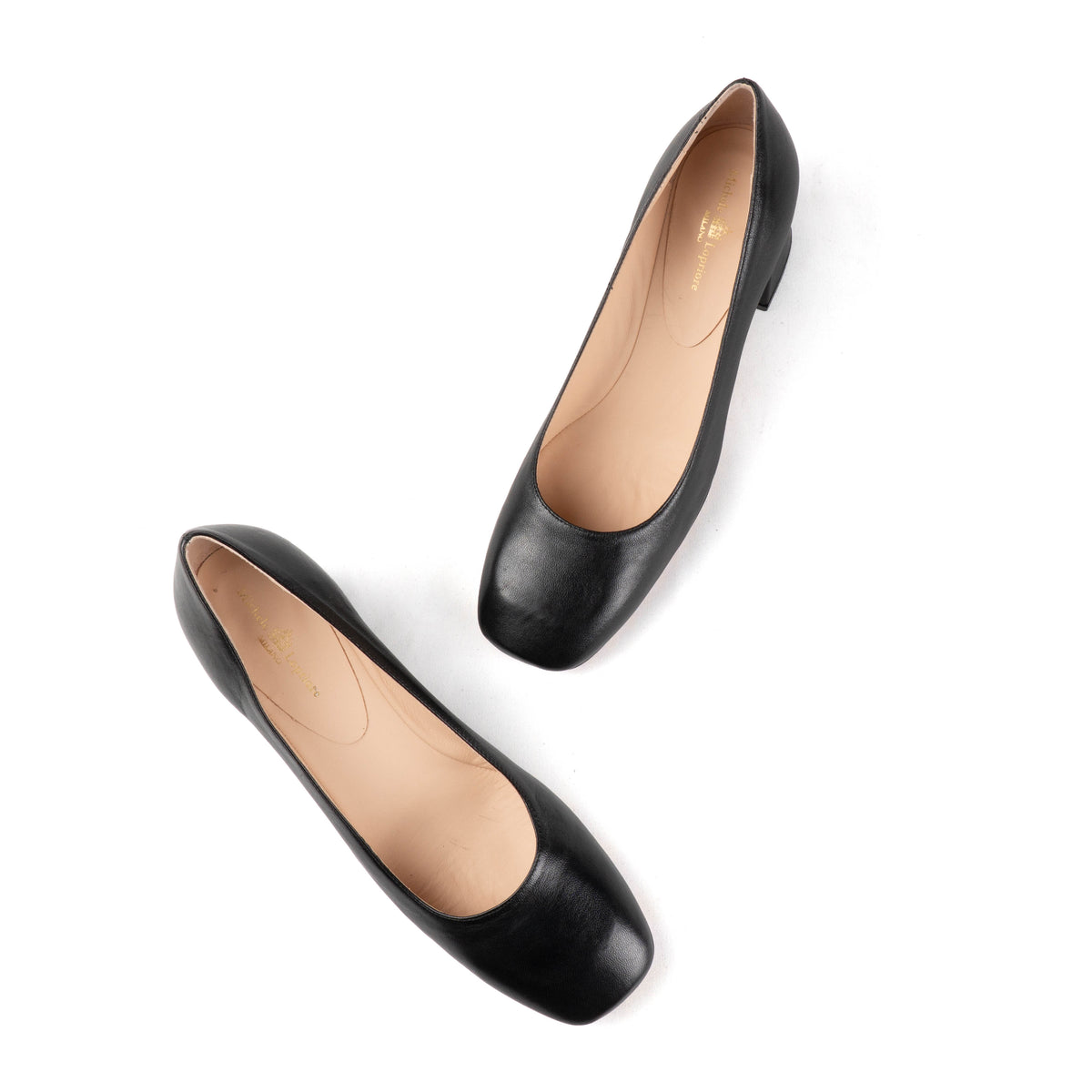 POLLY BLOCK HEEL PUMPS