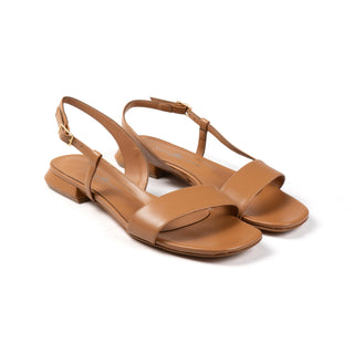 Maya Sandal — Tan Soft Leather | Michele Lopriore