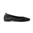 Lila Pointy Flats — Black Leather | Michele Lopriore