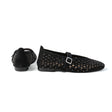 Minorca Maryjanes — Black Suede side view | Michele Lopriore