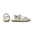 Ibiza Sandals — White Leather side view | Michele Lopriore