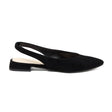 Clarissa Slingback Flats — Black Suede | Michele Lopriore