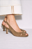Yara Slingback Pump — worn view | Michele Lopriore