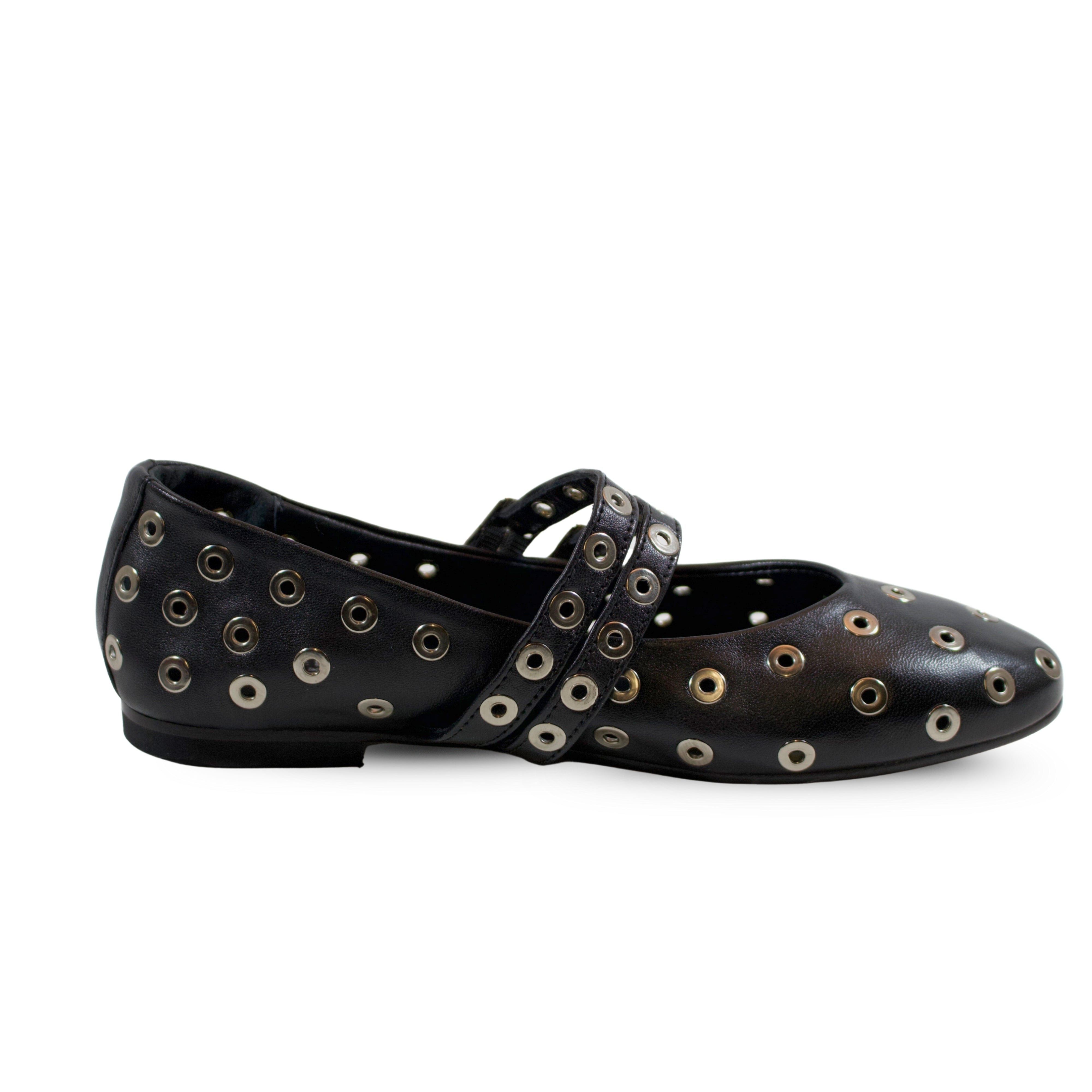 Zeva Round-Toe Mary Jane Flats | Michele Lopriore