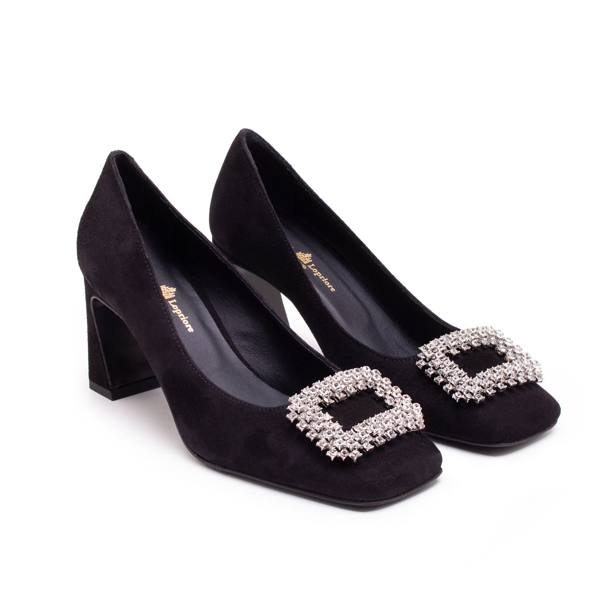 Alitza Alitza Square-Toe Suede Pump | Michele Lopriore