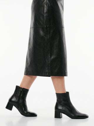 Veronique Ankle Boots — Black Leather | Michele Lopriore