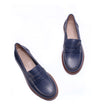 Genuine Leather Blue Navy