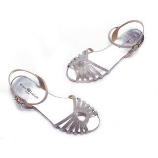 Ponza Sandal — Silver Galaxy side view | Michele Lopriore