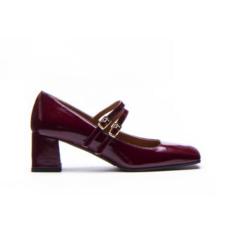 Luna Maryjane Pump — Bordeaux Patent Leather | Made in Italy · Michele Lopriore