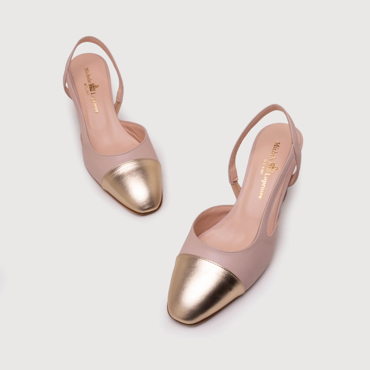 Leather Nude / Gold