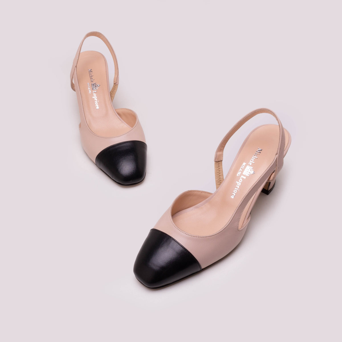Leather Nude/ Black