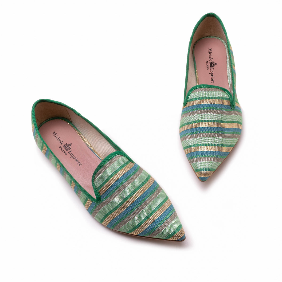 Multicolor Green Stripes