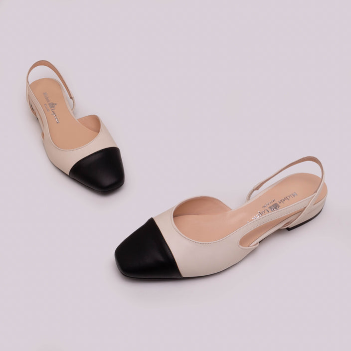 Leather OffWhite - Black