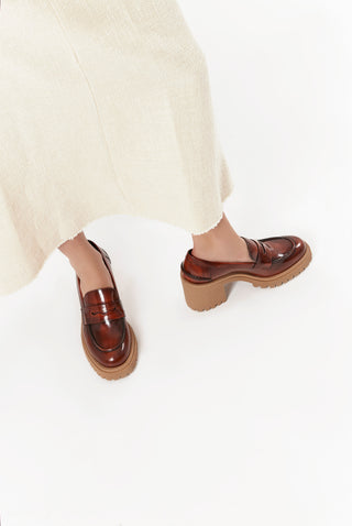 ALICE BLOCK HEEL MOCASSIN