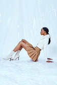 Elastic Leather Beige