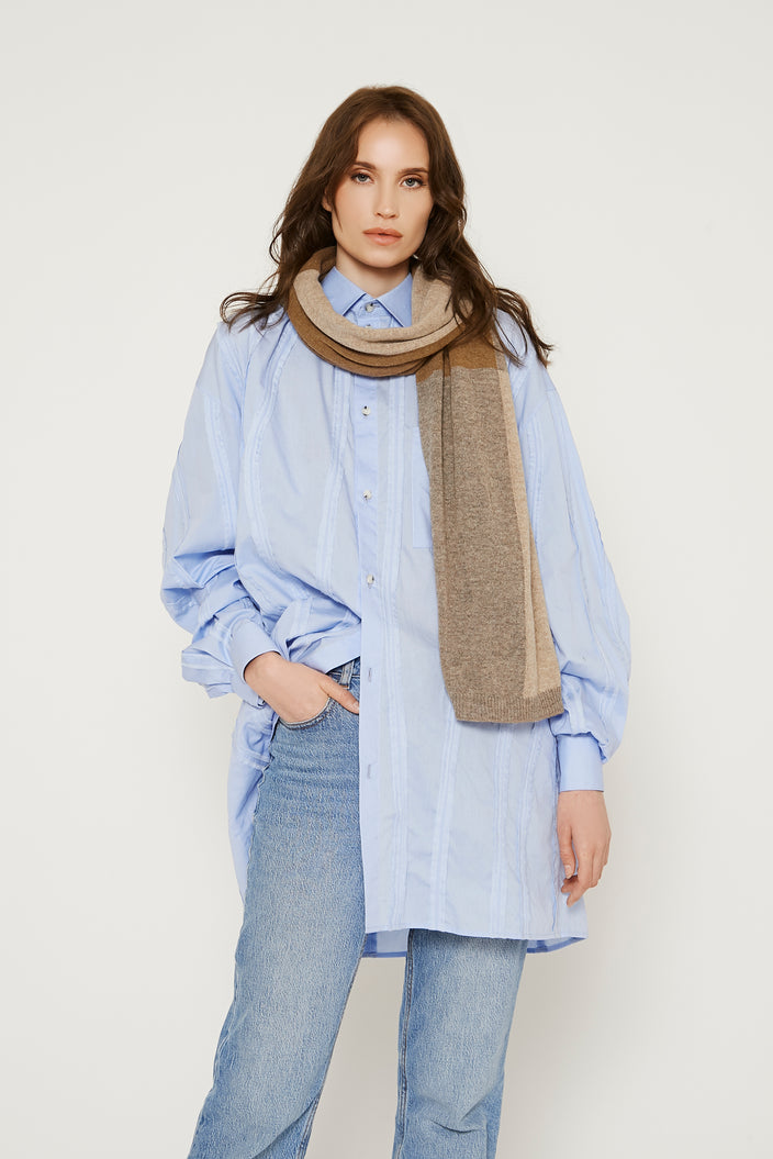 Cashmere Blend Two-tone Scarves