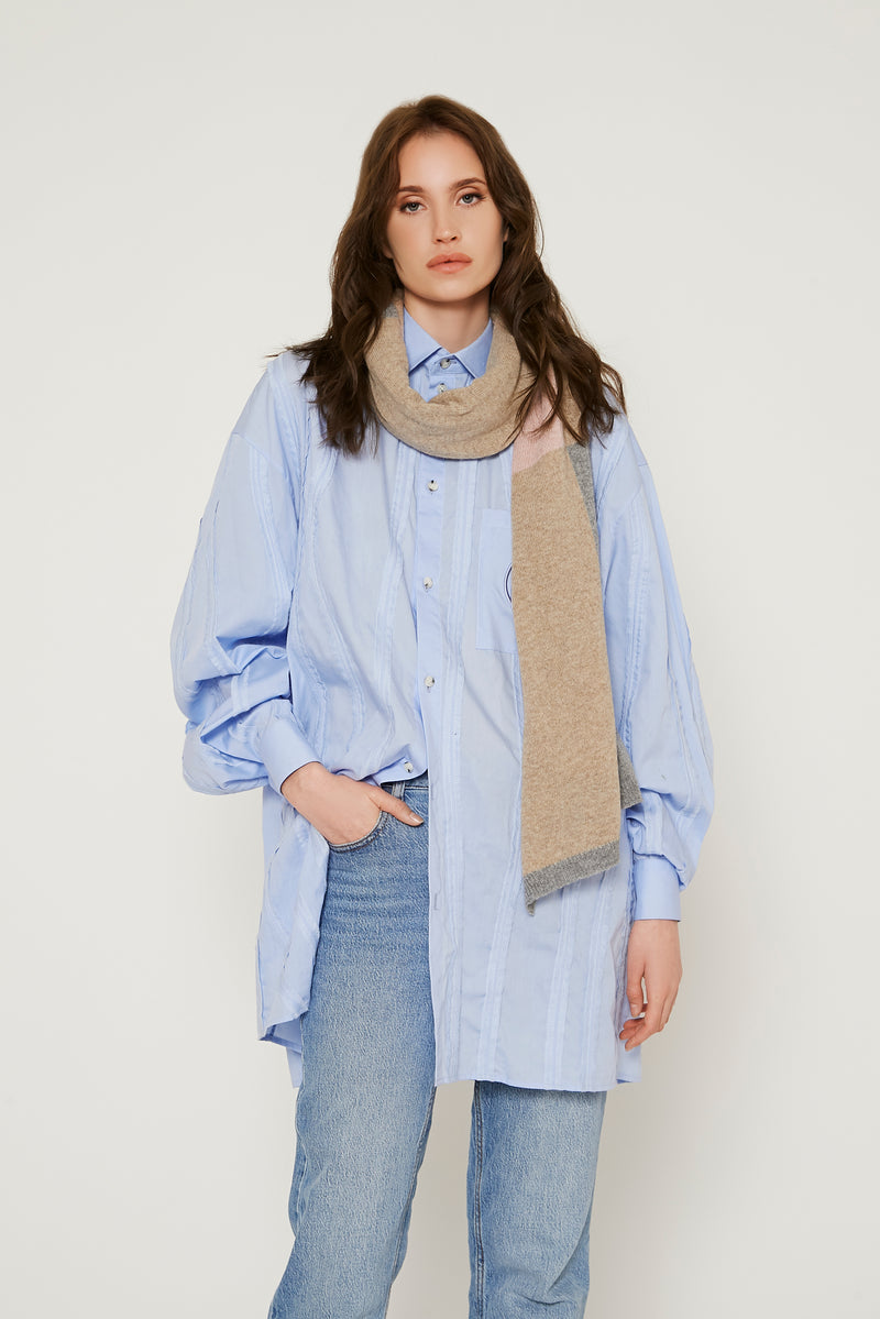 Cashmere Blend Two-tone Scarves