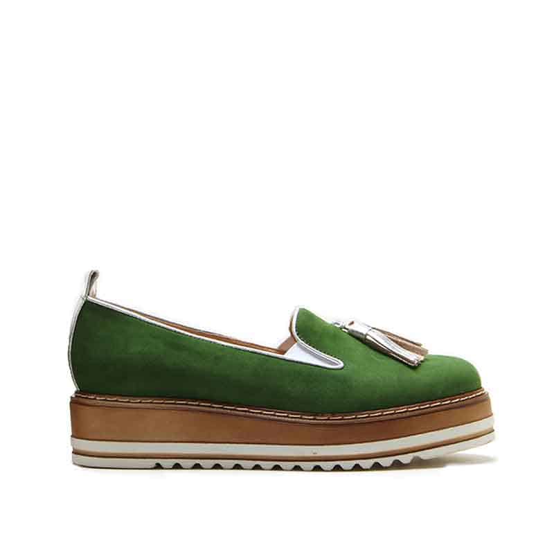 Cassidy Suede Crepe-Sole Loafer | Michele Lopriore