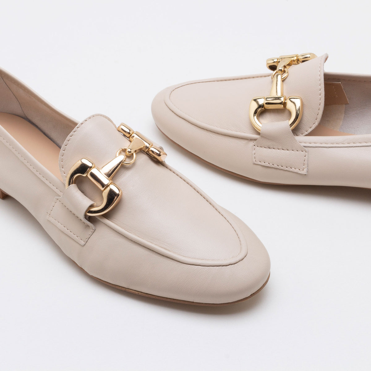 cream leather