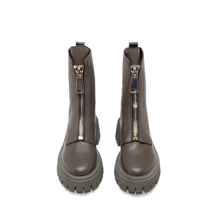 Leather Military Green