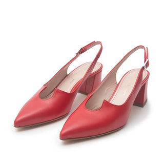 Victoria Sling-Back — Black Leather detail | Michele Lopriore