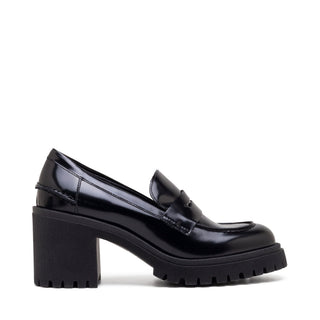 Alice Block Heel Mocassin — Black Asport | Michele Lopriore