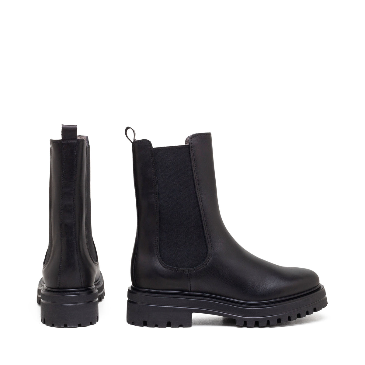 LONDON CHELSEA BOOT WITH FUR