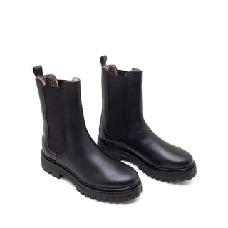 LONDON CHELSEA BOOT WITH FUR