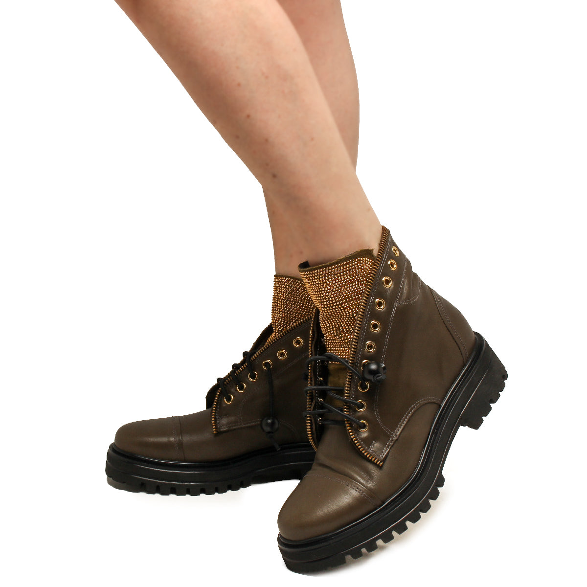 STRASS COMBAT BOOT