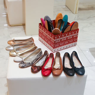 Mia Ballet Flat — Blue Nappa | Made in Italy · Michele Lopriore