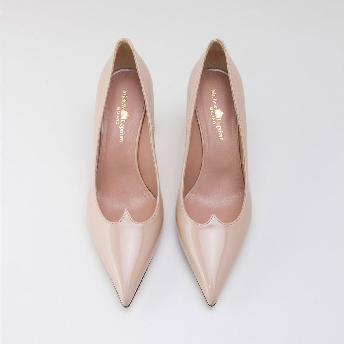 nude patent leather