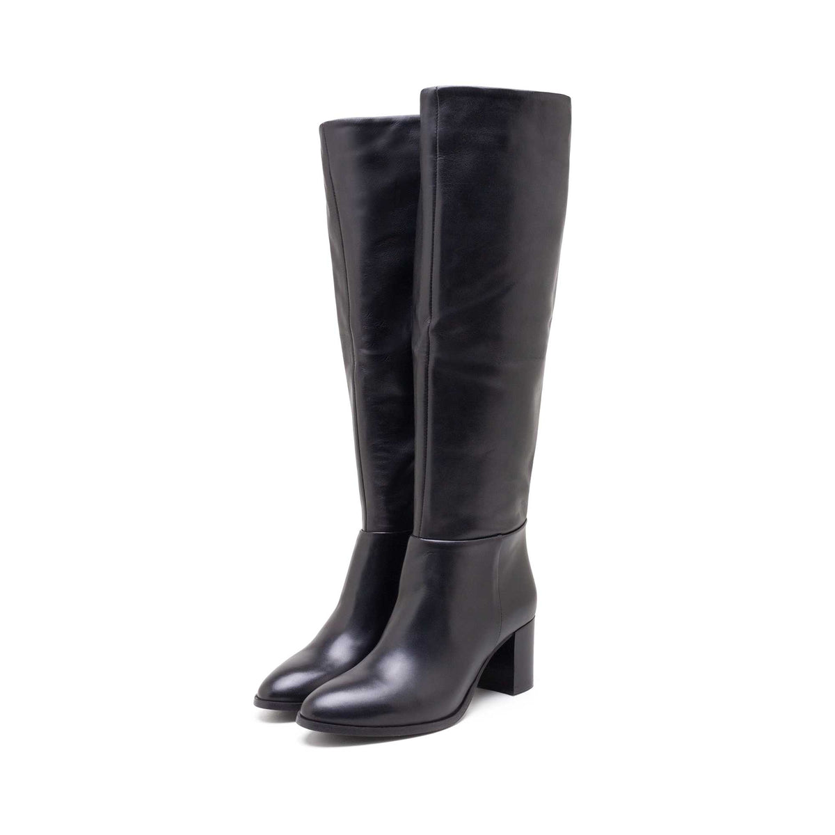 black leather
