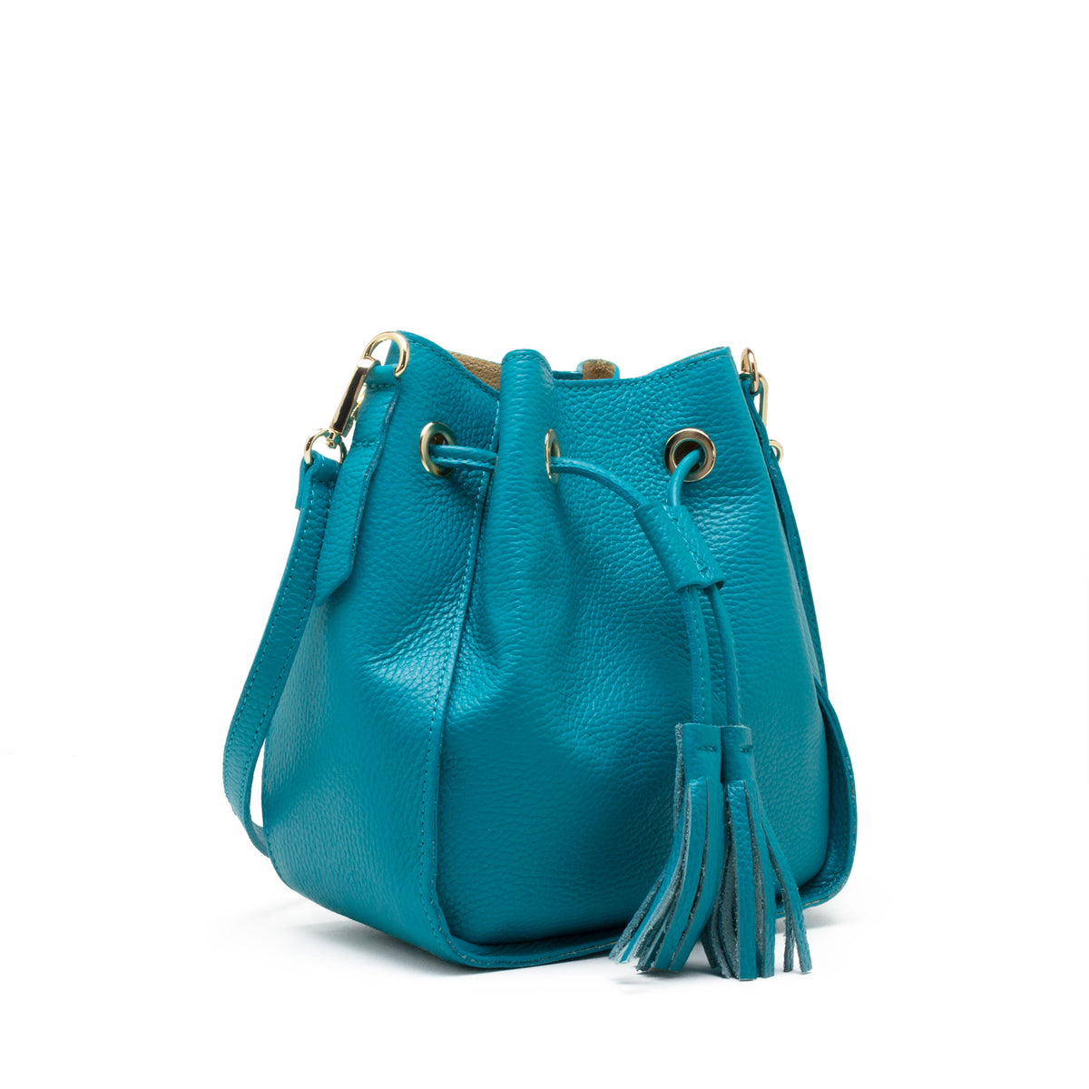 Leather Fringe Bucket Bag – Pearl by Lela Rose